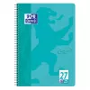 Bloco de notas Oxford TOUCH A4+ 80 folhas aqua