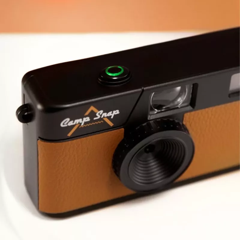 Câmara digital sem ecrã Camp Snap CS-V105-BR-JP — câmara compacta castanha sem ecrã