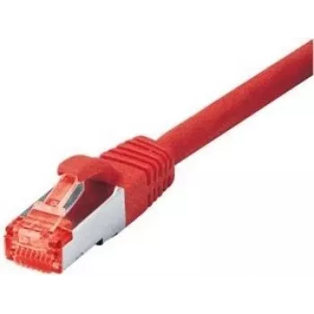 Tecline exertis Connect - cabo de rede - RJ-45 (macho) para RJ-45 (macho) - 20 m - cabo SSTP - CAT 6 - isento de halogéneos - vermelho (71520R)