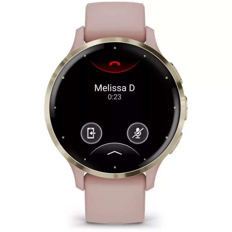 Garmin Venu 3S 3,05 cm (1,2) AMOLED 41 mm Digital 390 x 390 píxeis Ecrã tátil Dourado, Rosa Wi-Fi GPS (Satélite)