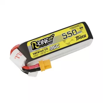 Bateria Tattu R-Line 550mAh 14,8V 95C 4S1P — pack LiPo para modelos RC
