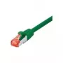 Tecline - cabo de rede - RJ-45 (M) para RJ-45 (M) - 1,5 m - SFTP, PiMF - CAT 6 - sem halogéneos, proteção da patilha - verde (715015G)