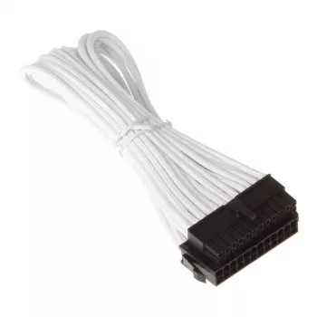 SilverStone PP07-MBW - cabo de extensão de alimentação - ATX, 24 pinos (M) - ATX, 24 pinos (F) - 30cm - branco (SST-PP07-MBW)
