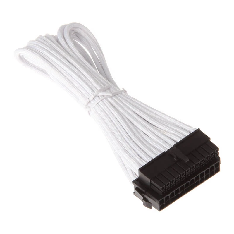SilverStone PP07-MBW - cabo de extensão de alimentação - ATX, 24 pinos (M) - ATX, 24 pinos (F) - 30cm - branco (SST-PP07-MBW)