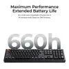 Teclado mecânico Full-Size Keychron V6 Ultra 8K — QWERTY, Bluetooth, RGB, preto