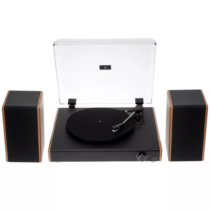 Adler AD 1915 gira-discos com USB, acionamento por correia, cápsula cerâmica, Bluetooth, saída RCA