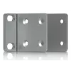 Conjunto de montagem Ubiquiti UACC-Rack-Ear-1U cinzento aço galvanizado