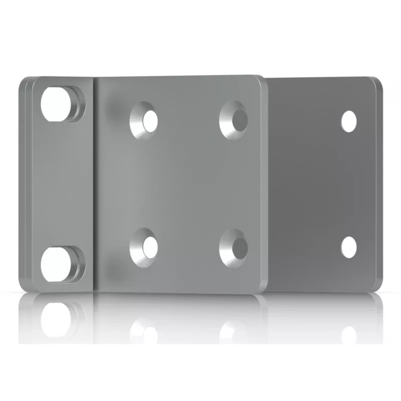 Conjunto de montagem Ubiquiti UACC-Rack-Ear-1U cinzento aço galvanizado