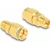 Adaptador DeLOCK SMA macho para SMA fêmea C6801 tipo de conector SMA