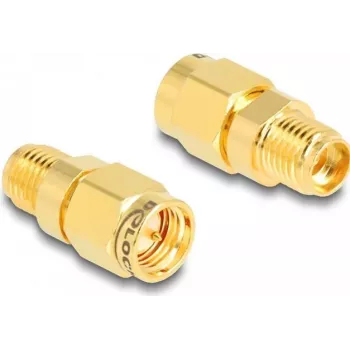 Adaptador DeLOCK SMA macho para SMA fêmea C6801 tipo de conector SMA