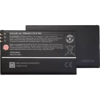 Bateria Li-Ion Nokia BP-4W 1800mAh para Lumia 810 822 Bulk (BP-4W)