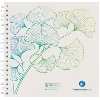 Caderno Herlitz GREENline 100 folhas branco