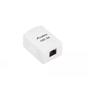 Tomada de ligação Lanberg OU5-0001-W RJ-45 branca