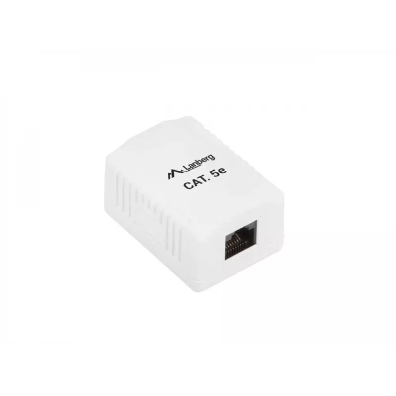 Tomada de ligação Lanberg OU5-0001-W RJ-45 branca