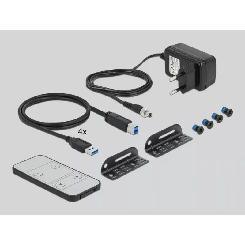 Comutador KVM DeLOCK 11483 preto