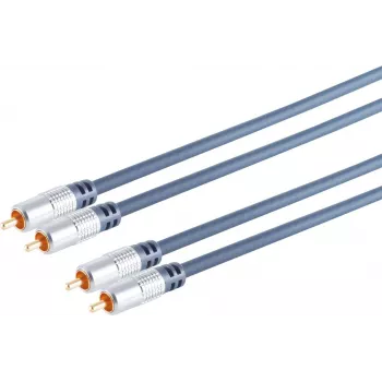 Cabo de áudio S/CONN SP40110 10 m 2 x RCA azul