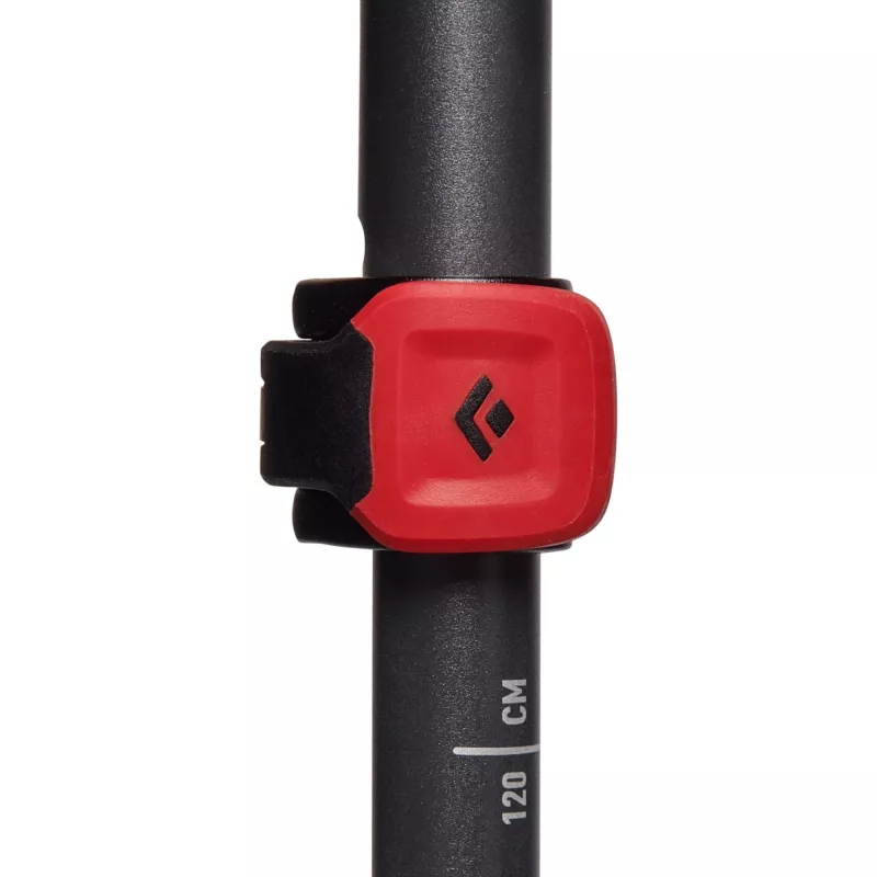 Bastões de trekking Pursuit Shock S/M, equipamento de fitness cinzento/vermelho, 1 par, 110-125 cm