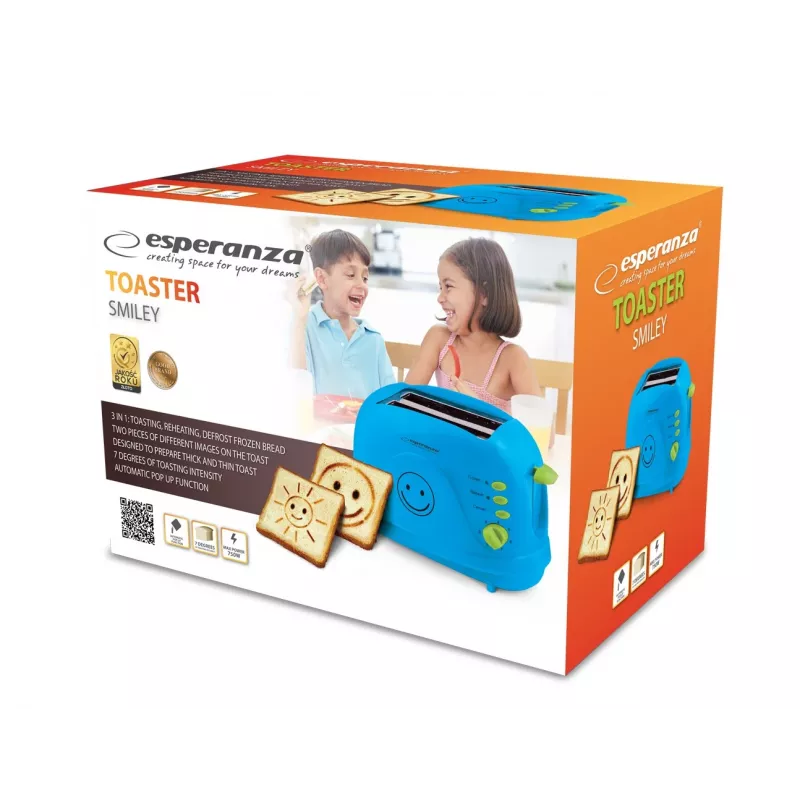 Torradeira Esperanza EKT003B 750 W azul