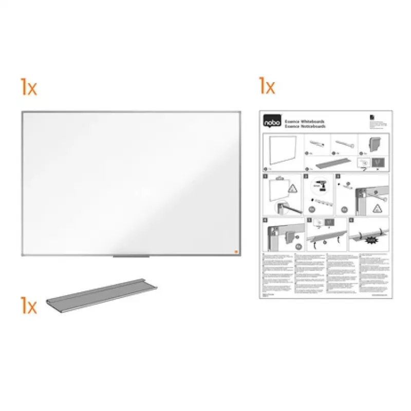 Quadro branco Nobo Essence aço 1500x1000mm (1905212)