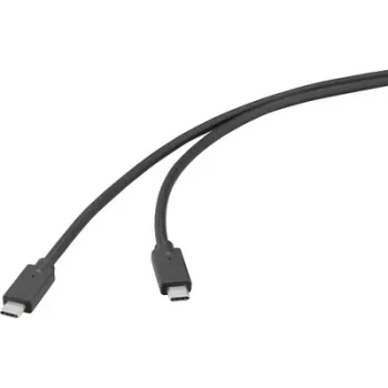 Renkforce Cabo USB USB 3.2 Gen2x2 20 Gbit/s USB-C macho macho Preto 4K (RF-6830468)