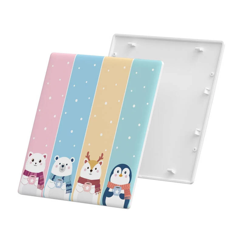 Cobertura decorativa Sonoff T5-4C-86-cartoon para interruptor tátil – painel decorativo para série Sonoff T5
