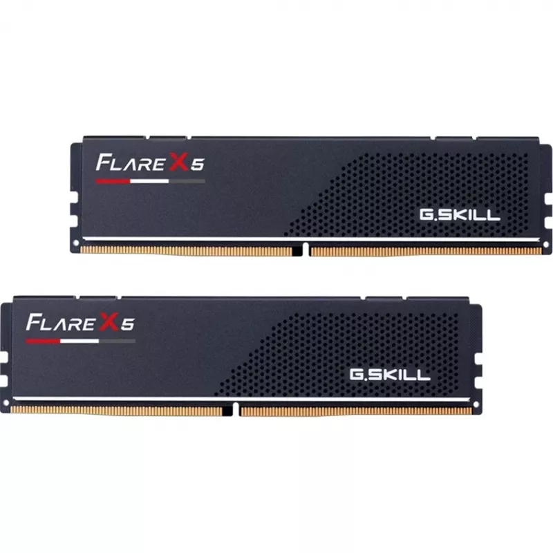 DIMM 32 GB DDR5-6400 (2x 16 GB) Dual-Kit, memória RAM preta, F5-6400J3239G16GX2-FX5, Flare X5, AMD EXPO