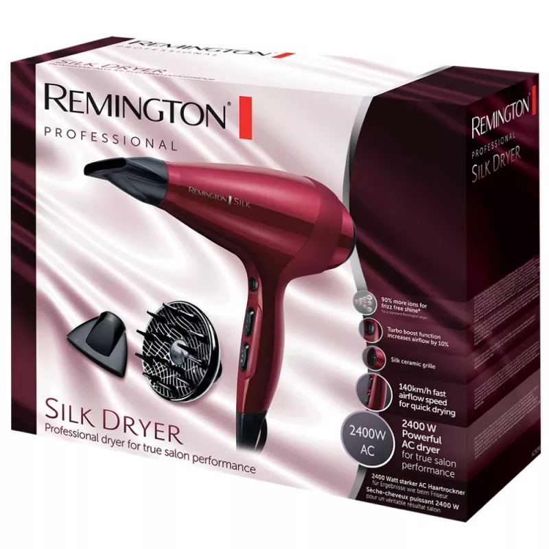 Secador de cabelo Remington T|Studio Silk 2400 W vermelho