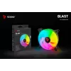 Ventoinha de caixa SAVIO Blast 120mm ARGB PWM - Preto