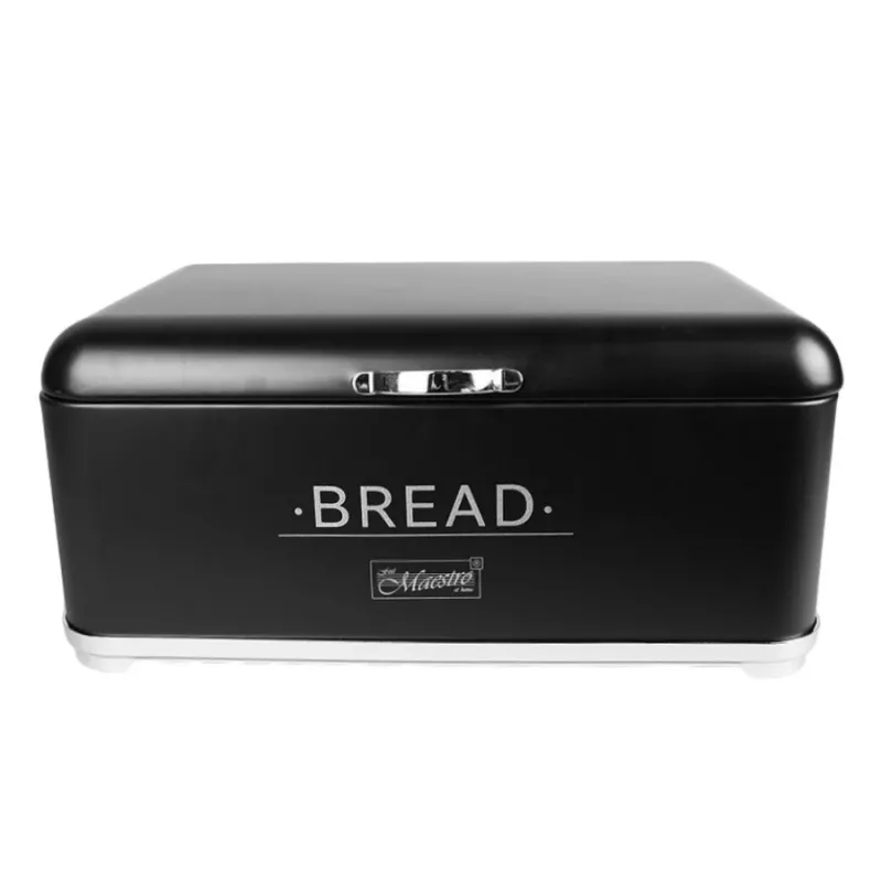Caixa de pão Maestro MR-1677-AR-BL preta