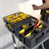 Organizador de peças pequenas Stanley Sortmaster Multilevel Organizer preto transparente 400x420x315 mm