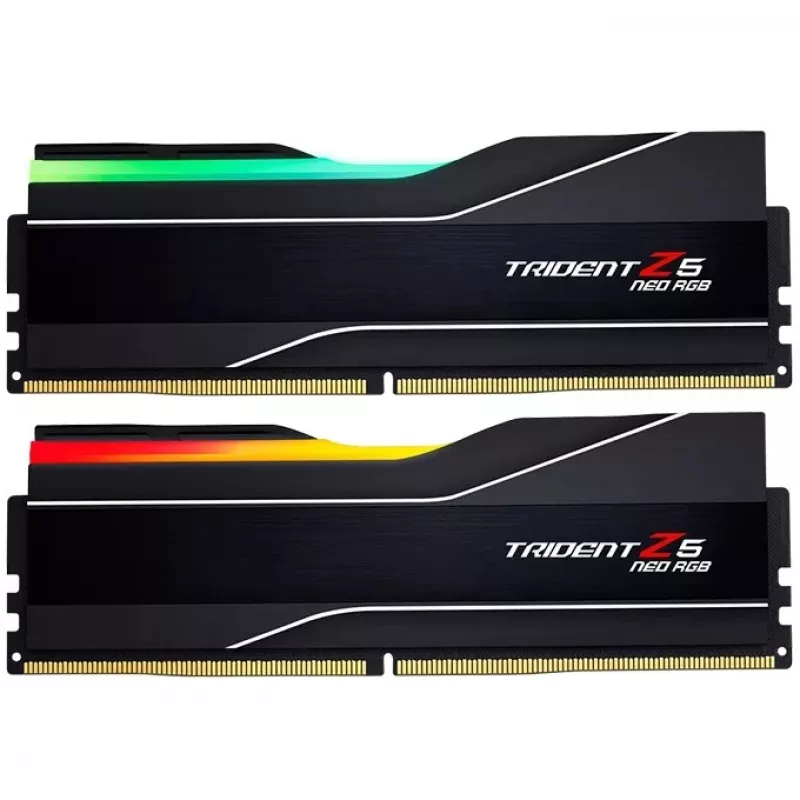 DIMM 96 GB DDR5-5600 (2x 48 GB) Dual-Kit, memória preta, F5-5600J4040D48GX2-TZ5NR, Trident Z5 NEO RGB, AMD EXPO