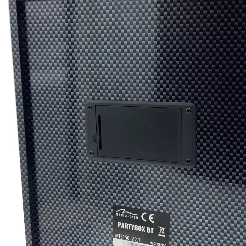 Altifalante estéreo portátil Media-Tech PARTYBOX BT MT3150 preto