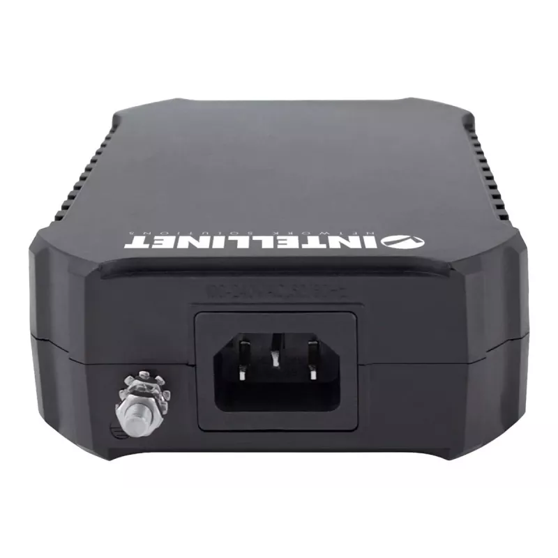 Injetor Gigabit PoE++ Intellinet, uma porta de 95 W, compatível com IEEE 802.3bt (4PPoE), caixa em plástico, montagem na parede