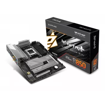 Placa-mãe Sapphire NITRO+ B850A WIFI 7 AMD B850 Socket AM5 micro ATX, DDR5, 4 DIMM, 256GB, Wi‑Fi 7, 2.5GbE