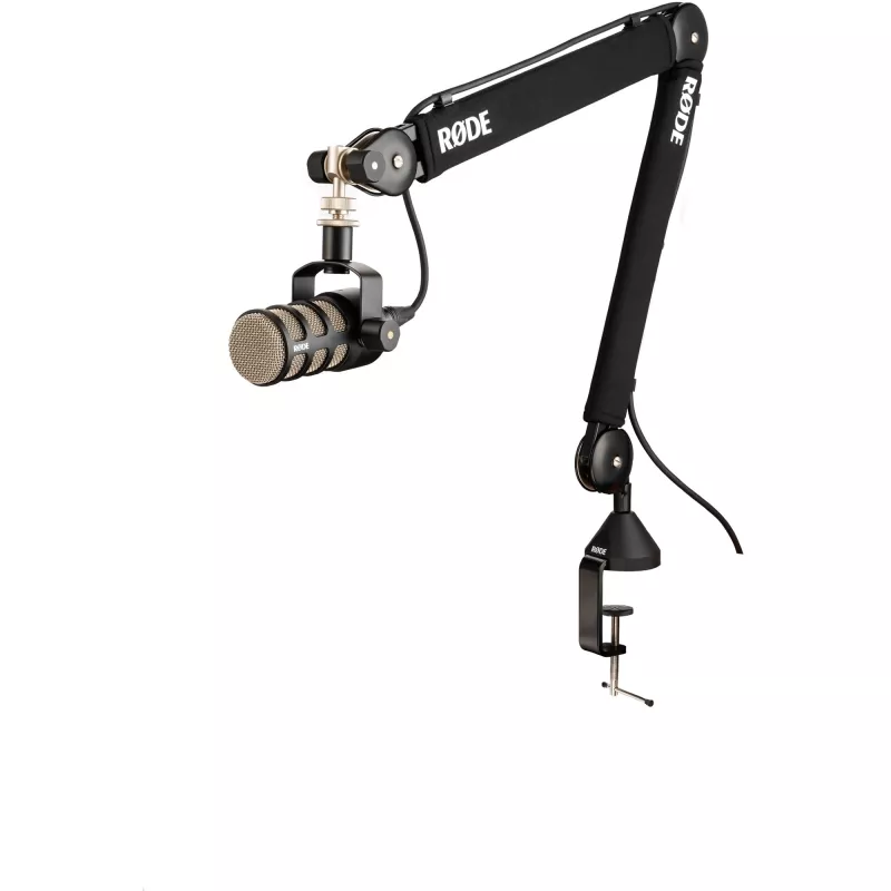 Braço de estúdio Rode PSA1+ melhorado para rádio, transmissão, estúdio e uso doméstico - preto