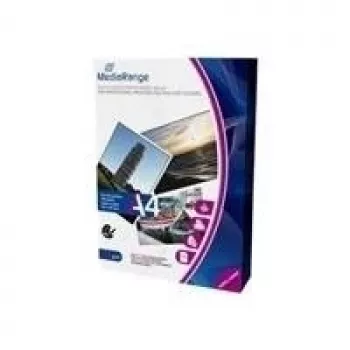 MediaRange - Mate - revestido - branco - A4 (210 x 297 mm) - 120 g/m² - 100 folhas Papel fotográfico (MRINK106)