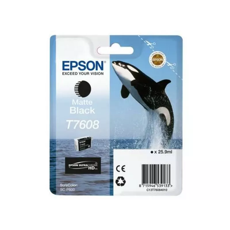 Tinteiro Epson C13T76084N10 1 unid. Original preto mate