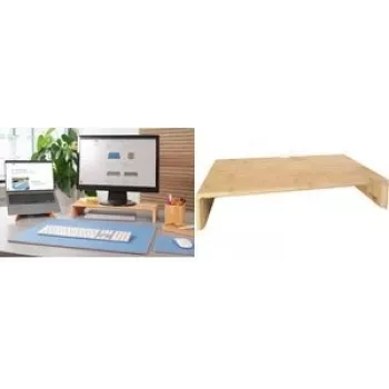 Suporte para monitor Sigel SA208 bambu altura 19,5 cm largura 50 cm