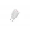 Carregador USB de parede DIGITUS 20W, 1x USB-C, 1x USB-A, entrada 100–240V, branco