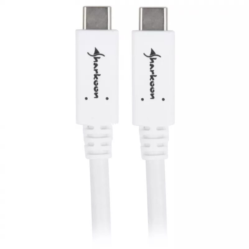 Cabo USB Sharkoon USB 3.2 Gen 1 0,5 m branco