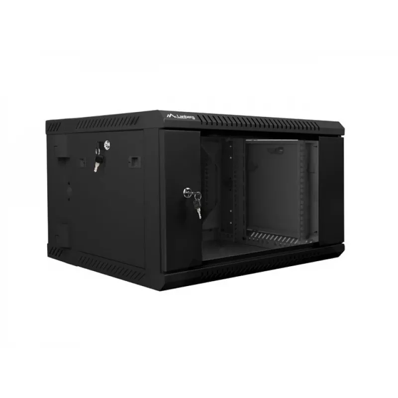 Rack de Parede LANBERG WF02-6606-10B 6U 600x374,3x600 mm Aço Inoxidável Preto