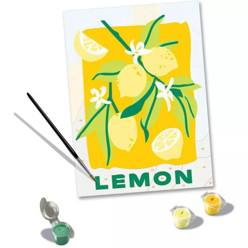Ravensburger CreArt conjunto de pintura – Limões (Design 25515) para projetos de pintura em tela