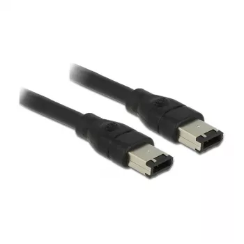 Cabo FireWire DeLOCK 83273 0,5 m 6 pinos preto