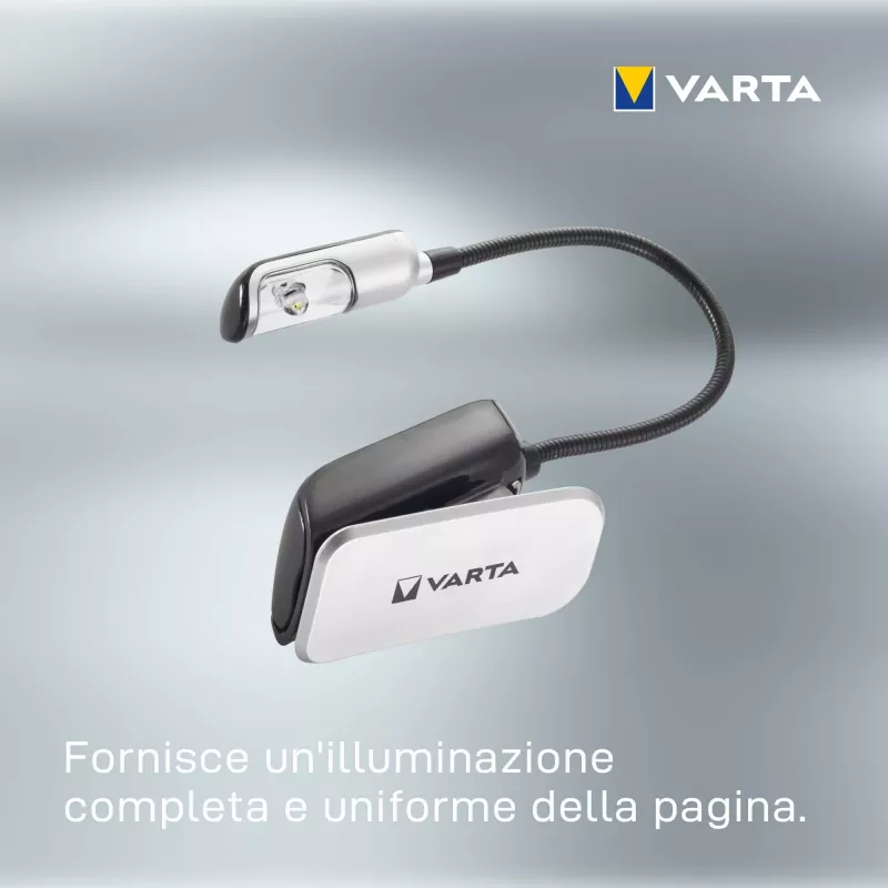 Varta Easy Line 16618 luz de leitura LED, 9 lm, com mola