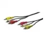 Cabo de ligação Wentronic Goobay RCA, 2 m – 3 fichas RCA > 3 fichas RCA (50381)