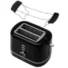 Adler AD 3224b torradeira com suporte para pãezinhos 7 níveis de tostagem preto