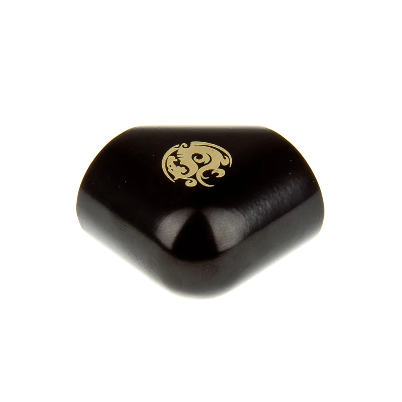 Bitspower adaptador 90 graus G1/4 fêmea para G1/4 fêmea, preto mate
