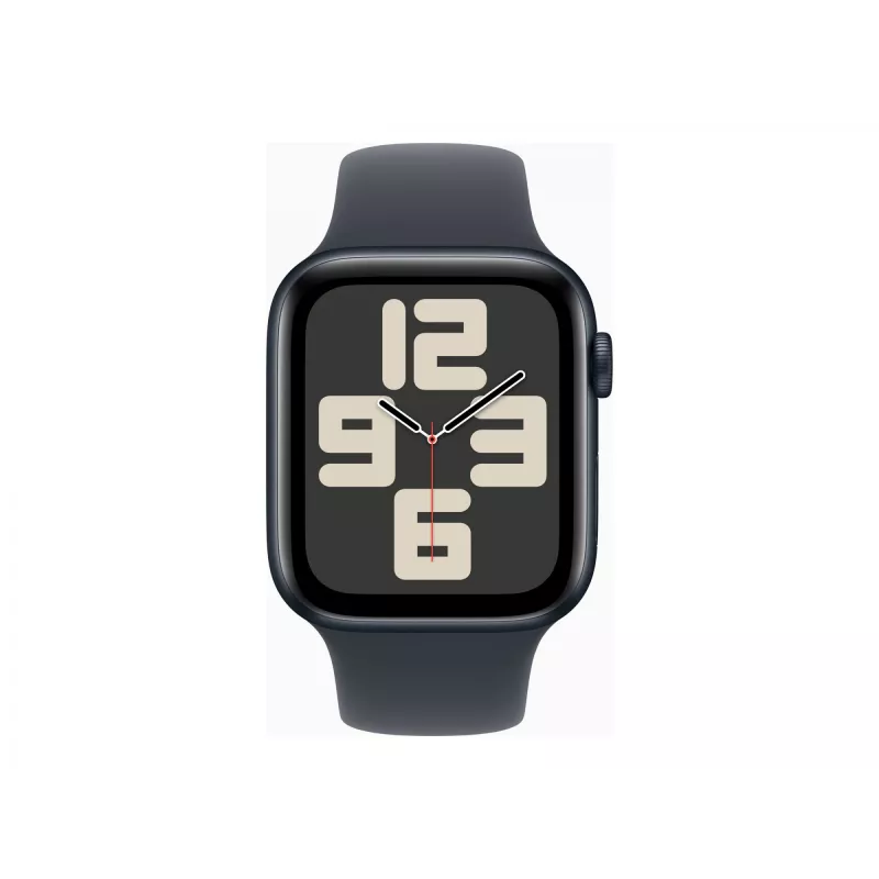 Watch SE GPS + Cellular 44 mm caixa de alumínio Midnight com pulseira desportiva Midnight – M/L