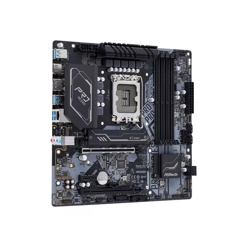 Placa-mãe ASRock H670M Pro RS Intel H670 LGA 1700 micro ATX