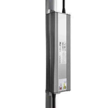 Fonte de alimentação para exterior MikroTik MTP250-53V47-OD 250 W, entrada 100–240 V, caixa de zinco, compacta 240×46,5×69 mm